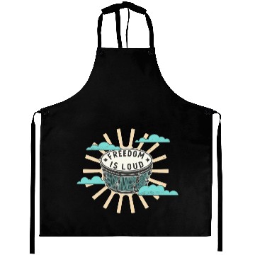 Discover Bongo Drum Freedom Is Loud Music Lover Aprons