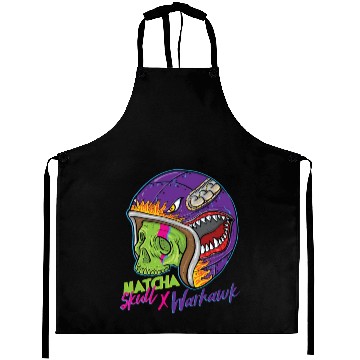 Discover Green Skull Shark Helmet Aprons