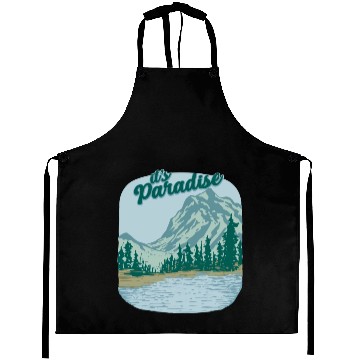 Discover Mountain Landscape Paradise Aprons