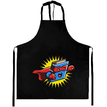 Discover Book Hero Reading Book Lover Comic Book Comics Aprons