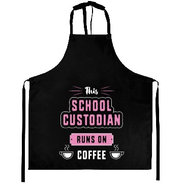 Discover Coffee and Cleaning Janitor School Custodian Aprons