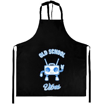 Discover Old School Vibes Retro Beat Box Music Aprons