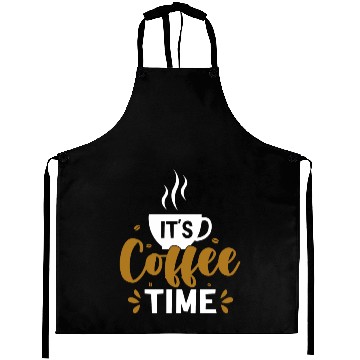 Discover Its Coffee Time Quotes Caffeine Beans Coffee Lover Aprons