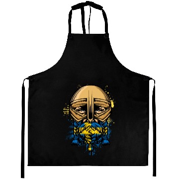 Discover Swedish Viking Warrior Gift Sweden Viking Helmet Aprons
