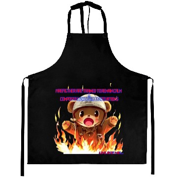 Discover Stay Calm FireFighter Bear Aprons