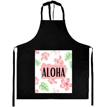 Discover Aloha Pink Hibuscus Pattern Aprons