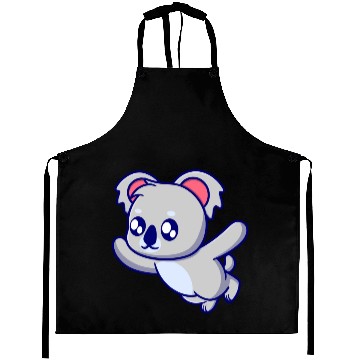 Discover Cute koala cartoon illustration Aprons