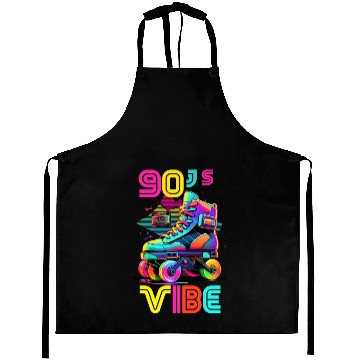 Discover 90s Vibe - I Love The 90s - Retro 90s Neon Aprons