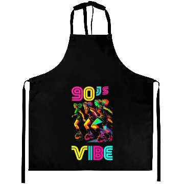Discover 90s Vibe - I Love The 90s - Retro 90s Neon Aprons