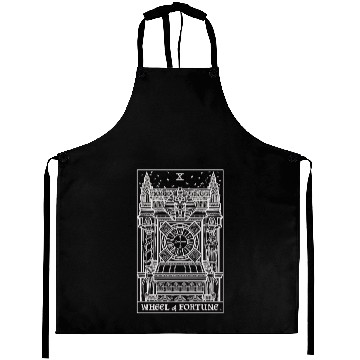 Discover Wheel of Fortune Tarot Card Shadow Edition Aprons