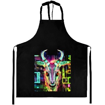 Discover Neon Baphomet Aprons