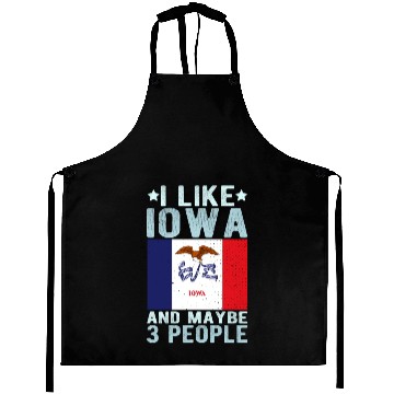 Discover Iowa Flag US State Aprons