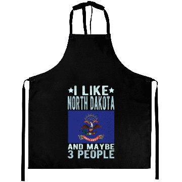Discover North Dakota Flag US State Aprons