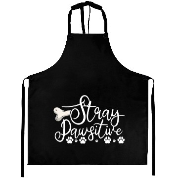 Discover Stray Pawsitive Dog Paw Positive Vibe Animal Bone Aprons