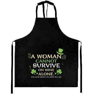 Discover A Woman Cannot Survive On Wine A... Aprons