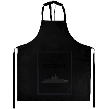 Discover Detroit Skyline Aprons
