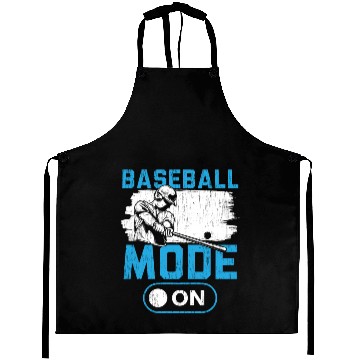 Discover Baseball Mode On Baseball Player Baseball Coach Aprons