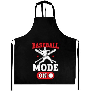 Discover Baseball Mode On Baseball Player Baseball Coach Aprons