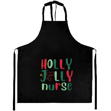 Discover HOLLY JOLLY NURSE Aprons