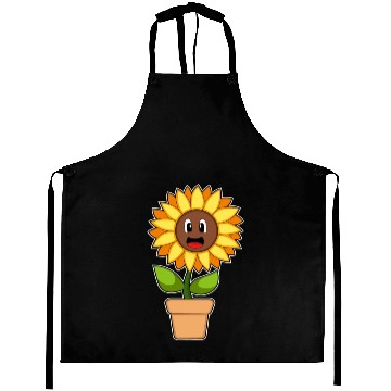 Discover Plant Pot Sunflower Flower Aprons