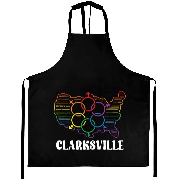 Discover Clarksville Pride Month Pride Flag LGBT Community Aprons