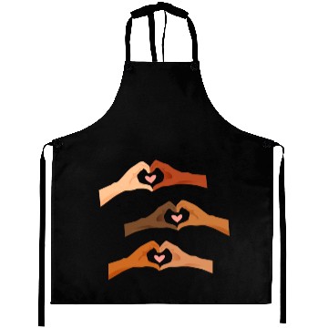 Discover Watercolor Multi Hands Making Hearts Aprons