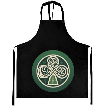 Discover Shamrock Leaf Art Aprons