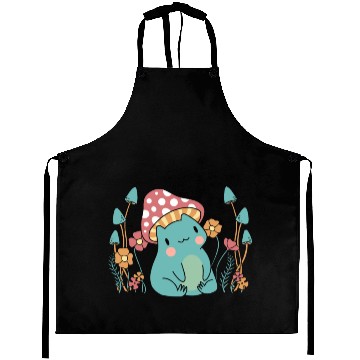 Discover Cottagecore Mushroom Aesthetic Nature Conservation Aprons