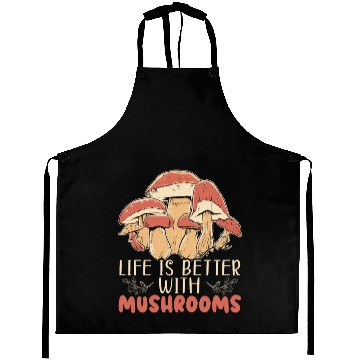 Discover Cottagecore Mushroom Aesthetic Nature Conservation Aprons