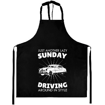 Discover Lazy Sunday Car Driving Aprons
