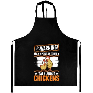 Discover Warning Chickens Farmer Chicken Aprons