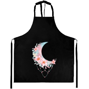 Discover Crescent Floral Moon Aprons
