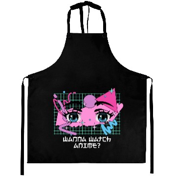 Discover Wanna Watch Anime Kawaii Japanese Cute Japan Anime Aprons