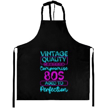 Discover 80S Old School Geek Neon Aprons