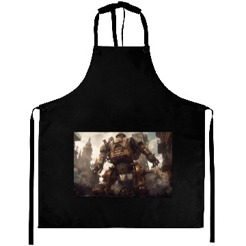 Discover Epic Giant Robot Steampunk style Aprons