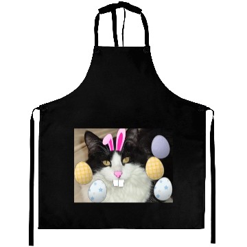 Discover Easter Bunny Cat Face Decor Aprons