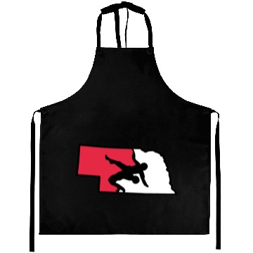 Discover Nebraska Wrestling (State Colors) Aprons