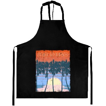 Discover San Diego Beach Family Vacation Keepsake Aprons