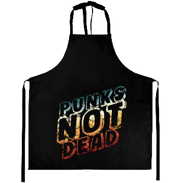 Discover punks not dead - retro punk rock Aprons