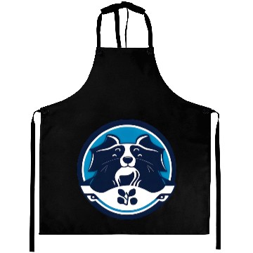 Discover Border Collie Round Portrait Aprons