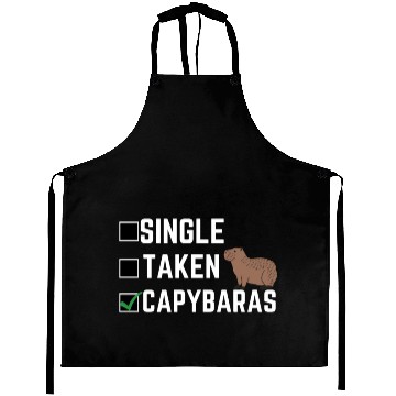 Discover Single Taken Capybaras cute capybara lover Aprons