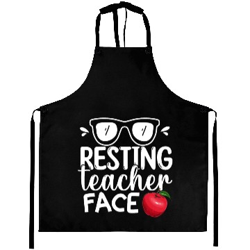 Discover Resting Teacher Face Happy Retirement Plan Aprons