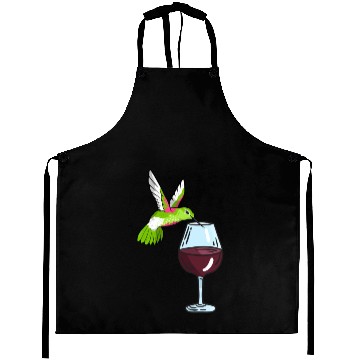 Discover Hummingbird Drinking Wine Birdwatching Hummingbird Aprons