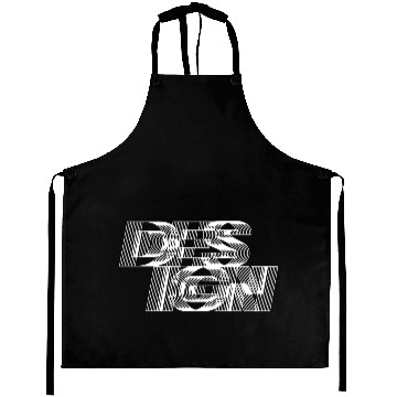 Discover black and white design typography Aprons