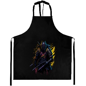 Discover Samurai Warrior Japan Aprons