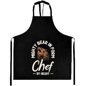Discover Chef Beast Animal Lover Bear Cooking Aprons