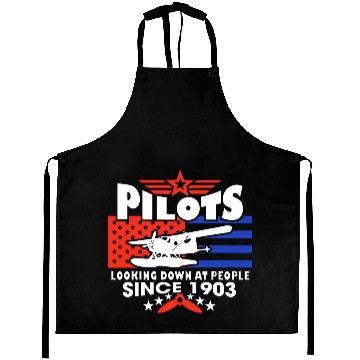 Discover Pilots Looking Down At People SINCE 1903 Aprons