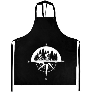 Discover MTB Compass Mountain Bike Couple In Love Aprons