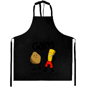 Discover Funny Gym Potatoes Fitness Fun Aprons