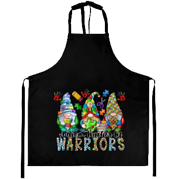 Discover Autism Teacher Of Warriors Aprons